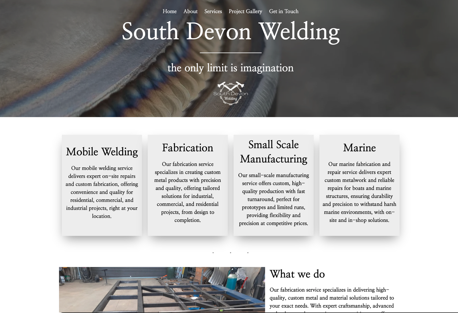 South Devon Welding website